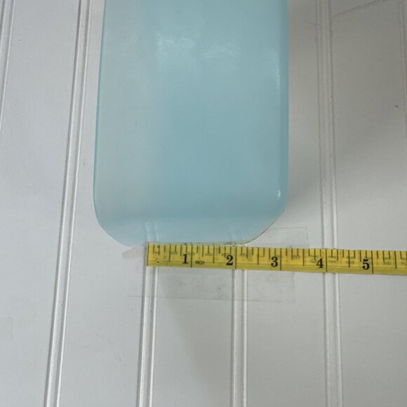 Vintage Tupperware Blue Square Round Freezer Containers 311 with Lids Set of 5 - Picture 8 of 15